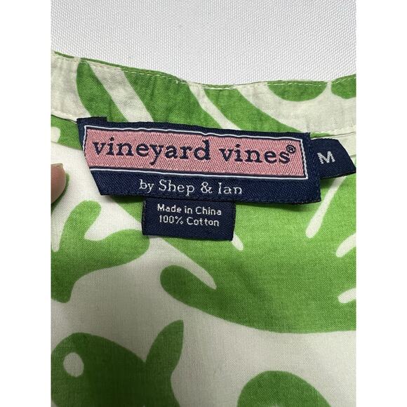 Vineyard Vines Women Long Sleeve Top M Blouse Tunic Lightweight Resortwear Beach - Picture 7 of 10